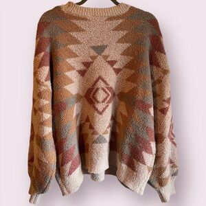 Women’s Plus Size 1X- Geometric Patterned Sweater, NWOT